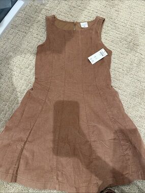 abercrombie kids Brown Corduroy Sleeveless Dress